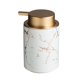 thumbnail image 1 of Dispensador de jabón/loción de cerámica con bomba, accesorio de baño. Textura de mármol blanco, 1 of 8