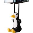 thumbnail image 1 of Swinging Duck Rearview Mirrors Car Pendant Interior Hanging Ornament, Black, 1 of 5