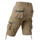 thumbnail image 3 of Ceisia Men's 100% Cotton Cargo Shorts Loose Fit Knee-Length Workwear Shorts with Multi Pockets for Summer Khaki 38 Gifts, 3 of 8
