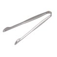 thumbnail image 2 of 8 pinzas para servir alimentos en miniatura de acero inoxidable de 15 cm, pinzas prácticas para cubitos de hielo, pinzas para pan, suministros para bar en casa (YH52-A, lijado), 2 of 6