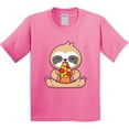 thumbnail image 3 of Inktastic Sloth Pizza Youth T-Shirt, 3 of 5