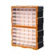 thumbnail image 3 of Cajones, armario de almacenamiento, caja de herramientas, organizador de maquillaje para objetos pequeños, tornillos y tuercas. Cajonera naranja de 60 cajones, 3 of 9