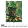 thumbnail image 4 of Orinice Shamrock Warm Lightweight Blanket Soft Fleece Throw Blanket for All Seasons - Ideal Decor for Living Rooms, Sofas, and Beds 40x50in, 4 of 6
