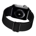 thumbnail image 4 of Correa de reloj ajustable de nailon elástico transpirable suave correa de reloj de moda para Iwatch negro 1.5 pulgadas 1.6 pulgadas 1.61 pulgadas, 4 of 12