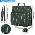 thumbnail image 2 of FORMRS Zipper Binder with Shoulder Strap 2-inch Ring 500 Sheet Capacity File Bag, Dark Green Plants, 2 of 5