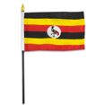 thumbnail image 1 of Uganda flag 4 x 6 inch, 1 of 1