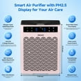 thumbnail image 4 of PRASKY Air Purifier for Home up to 2250 Sq Ft Coverage, True HEPA Filter for Pets, Smoke & Allergies | Quiet & Portable for Bedroom/Living Room (Pink), 4 of 8