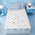 thumbnail image 4 of meiyoeat Blue Coquette Bow Zipper Full Size Comforter Sets with Fitted Sheet and 2 Pillowcases,Western Cow Print Cowgirl Boots Zipper Bedding Set For Girl,Reversible,4 Pieces, 4 of 7