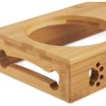 thumbnail image 3 of Pet Feeder Three Bowl with Bamboo Stand for Dog and Cat, 3 of 3