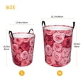 thumbnail image 5 of XMXT Collapsible Laundry Basket, Pink Series Rose Print Polyester Waterproof Laundry Hamper, 62L, 5 of 8
