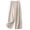 *Khaki, variant on Women's Cotton-Linen Wide Leg Pants , Casual Loose Trousers For Women,Ladies' Elastic Waist Palazzo Pants with Pockets,Navy,M-3XL