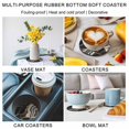thumbnail image 6 of Black Marble Coasters Set of 6, Grey Gold Texture Vintage Farmhouse Art Absorbent Coasters for Drinks, Coaster for Bar Office Dining Coffee Table Accessories Decor, Non Slip Round Desk Coaster, 6 of 9