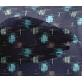 thumbnail image 4 of oneOone Viscose Chiffon Fabric Ikat Style Kasuri Printed Craft Fabric BTY 42 Inch Wide, 4 of 4