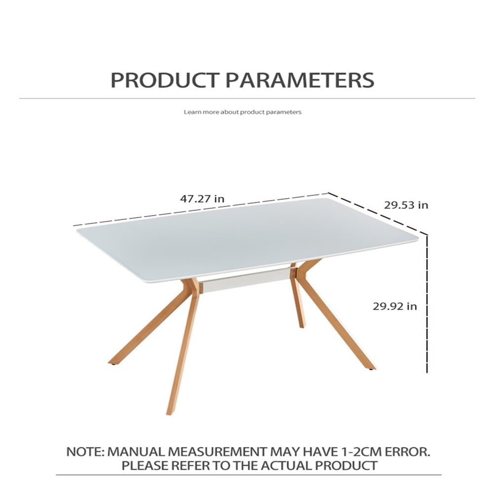 Kepooman Dining Table, Kitchen Table, Kitchen Breakfast Dining Table for Dining Room Kitchen Office, White Kepooman Dining Table, Kitchen Table, Kitchen Breakfast Dining Table for Dining Room Kitchen Office, White