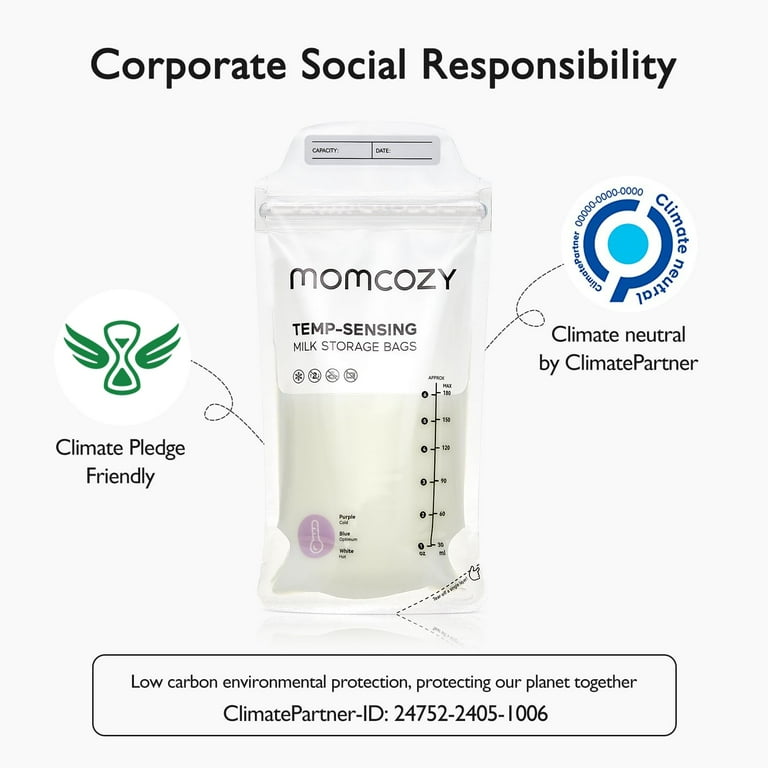Momcozy Portable Milk Warmer + Breastmilk Storage Bags Set, Dual