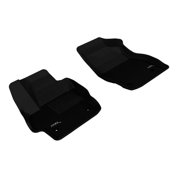 3D MAXpider Custom Fit All-Weather Kagu Floor Mat (Black) Compatible with Mazda3 2010-2013 - R1