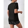 thumbnail image 2 of Avidlove Women's Pajamas Set Short Sleeve Print Pjs Top and Shorts Sleepwear Comfy Loungwear with Pockets, 2 of 6