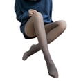 thumbnail image 3 of Leggings de piel sintética acolchada de terciopelo de otoño e invierno para mujer, talla grande, azafata, color gris, ropa exterior cálida, 3 of 4