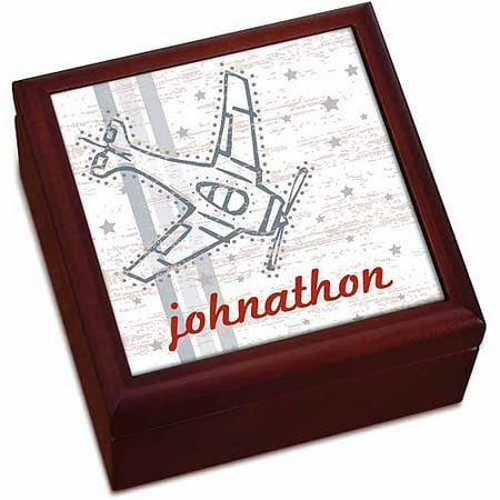 Cherry Keepsake Box - Vintage Airplane Personalized Keepsake Box