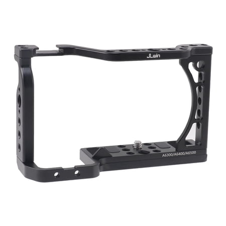 Wzmzjy Aluminum Alloy Camera Cage with 1/4 3/8 Lightweight Built in Cold Shoe Protector