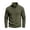 Army Green, variant on Mens Quarter Zip Fleece Sweatshirt with Pocket Mock Neck Collar Pullover Top Offic Worko Long Sleeve Business Casual Office Wear Fall Winter Army Green S