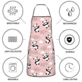 thumbnail image 6 of Yiaed Panda Flying in the Sky (2) Print Kitchen Apron with Hand Wipe Pockets,Big Pocket,Aprons for Women with Pockets, Waterproof for Cooking Baking, 6 of 7
