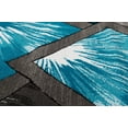 thumbnail image 4 of United Weavers Studio Area Rug 710-00663 Flash Aqua Lines Explosions 1' 10" x 3' Rectangle, 4 of 4