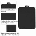 thumbnail image 3 of HOMEIORA Pot Holders and Oven Mitts 7" x 9" Heat Resistant Cotton Pocket Pot Holder Set Feature of Non Slip Kitchen Hot Pad Oven Mitts, 4 - Pack (Black), 3 of 7