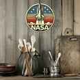 thumbnail image 7 of [2D Flat] Vintage NASA Space Shuttle 7.8" Round Aluminum Sign - Retro Space-Themed Decor for Home, Office, or Man Cave, Indoor/Outdoor Use, Office Decoration | Retro Space Design | Durable Metal Sign,, 7 of 7