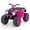 Pink, variant on Gymax Kids Ride-On ATV 24V Battery Powered Electric Vehicle w/ Wireless Connection Music Radio Blue
