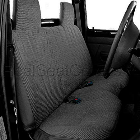 RealSeatCovers Seat Cover for Toyota Tacoma Rcab Xcab 10mm Thick Triple Stitched Custom made for Exact Fit A25 (Dark