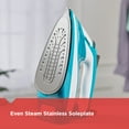 BLACK+DECKER One Step Steam Iron with Auto Shut, Even Steam, Turquoise