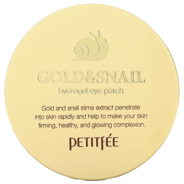Petitfee Gold & Snail Hydrogel Eye Patch, 60 Pieces