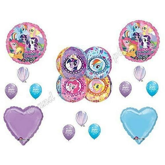 MY LITTLE PonY Birthday party Balloons Decoration Supplies Rainbow Dash Pinkie by Anagram