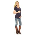 thumbnail image 3 of Short Sleeve Ruched Side Maternity T-Shirt, 3 of 4