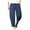 Navy, variant on Men's Casual Loose Harem Pants Summer High Waisted Wide Leg Lounge Pants for Men with Pockets