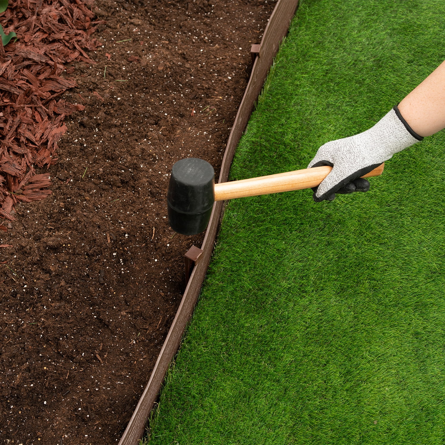 EasyFlex 4" Composite Landscape Edging Kit, 40', Black