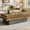 Rustic Brown & Grey, variant on Tribesigns 55-Inch Farmhouse Wood Coffee Table, Vintage Rectangle Center Table for Living Room, Rustic Brown & Grey