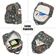 thumbnail image 5 of FORMRS Mini Backpack Purse for Women Travel Daypack Casual Shoulder Bag, Green Christmas, 5 of 7