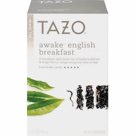 Tazo, Awake English Breakfast Black Tea, Tea Bags, 20 Ct