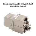 thumbnail image 3 of Módulo Keystone Cat 6a 12x - conector stp - RJ45 blindado, montaje a presión, cable desnudo Cat 500 MHz, 10 Gbps, 3 of 5