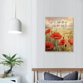 thumbnail image 3 of Nawypu Christian Flower Decor Wall Art Scripture Poppy Wall Art Religious Floral Pictures Canvas Painting Framed Artwork for Bathroom Living Room Bedroom, 3 of 4