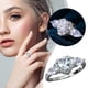 thumbnail image 4 of Anillo de plata de la forma grande de diamantes de imitación anillo de diamantes de imitación elegante geometría para las mujeres Tamaño 6 10, 4 of 8