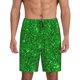 thumbnail image 1 of Fotbe Green Glitter Pantalones Cortos de Pijama para Hombre, Ropa de Dormir, Pantalones de Pijama Cortos para Hombre-Large, 1 of 6