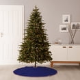 thumbnail image 7 of Halloween Christmas Tree Skirt - navy-blue 48 Inches Christmas Tree Skirt for Halloween Holiday Indoor Home Christmas Tree Decorations with Three Ribbons, 7 of 7