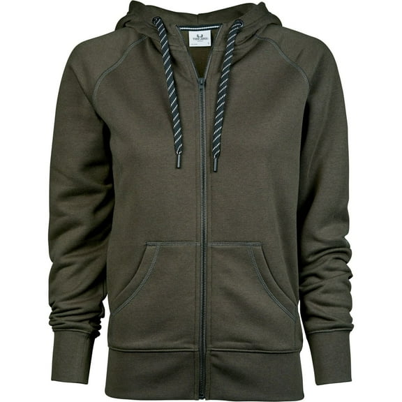 Tee Jays Womens Full Zip Hooded Sweatshirt