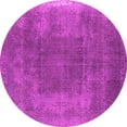 thumbnail image 1 of Ahgly Company Indoor Round Oriental Pink Industrial Area Rugs, 6' Round, 1 of 4