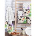 thumbnail image 2 of Easter Kitchen Dish Towels for Drying Dishes Set of 2, Spring Botanical Rabbit Butterfly Floral Grey Plaid Waffle Weave Microfiber Hand Tea Bathroom Towels Quick Dry & Absorbent Towel 15.7x23.6, 2 of 7