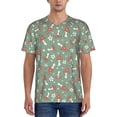thumbnail image 4 of Haiem Hip Hop Hipster Baseball Jersey Button Down Shirts Sports Uniforms Men Women Jersey(Retro Hippie Groovy Mushroom,X-Large), 4 of 9