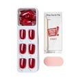 thumbnail image 3 of imPRESS Press-on Nails, No Glue Needed, 'Red Velvet', Red, Short, 33 Ct., 3 of 8